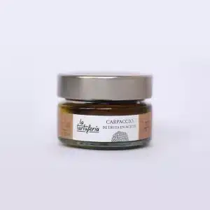 CARPACCIO DE TRUFA TUBER AESTIVUM EN ACEITE DE OLIVA VIRGEN EXTRA