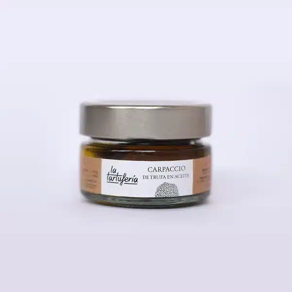 CARPACCIO DE TRUFA TUBER AESTIVUM EN ACEITE DE OLIVA VIRGEN EXTRA